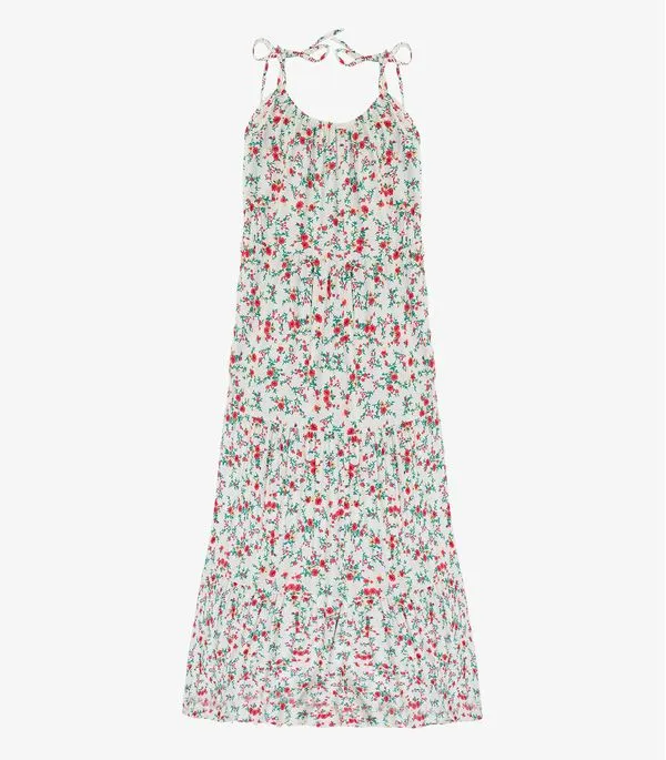 Vestido Longo Feminino Estampado Viscolinho Select Branco G