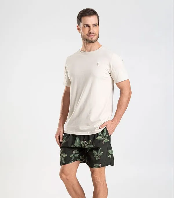 Bermuda Masculina De Microfibra Long Bong Verde M