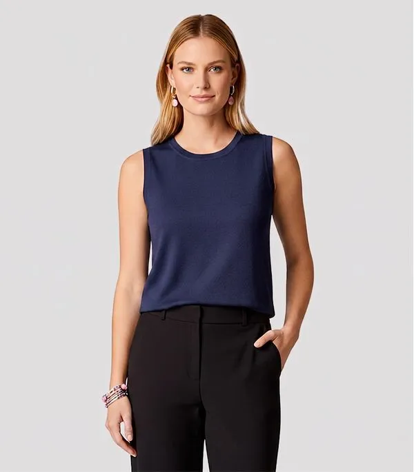 Blusa Feminina Regata Tricot Select Azul P