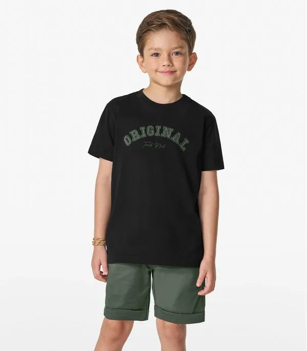 Conjunto Masculino Camiseta com Bermuda Trick Nick Preto 10