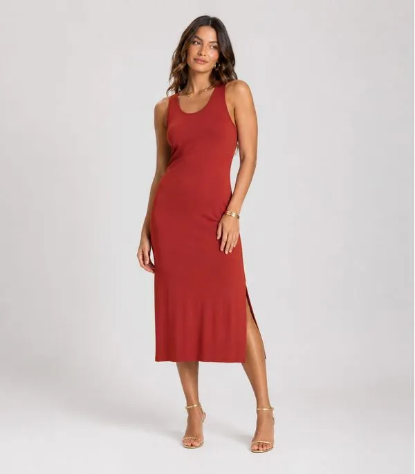 Vestido Midi Feminino Select Vermelho M