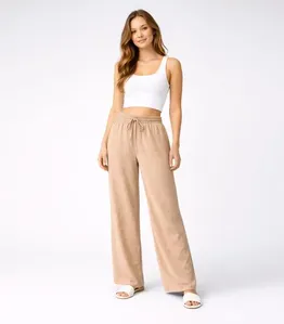 Calça Feminina Em Air Flow Renaluci Bege G