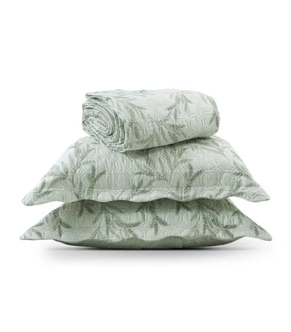 Kit Cobre Leito Matelassê Solteiro Appel Verde UN / Verde