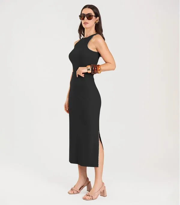 Conjunto Feminino Regata e Saia Dianna Preto P