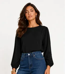 Blusão Feminino Em Sarja Bright Infinita Cor Preto GG