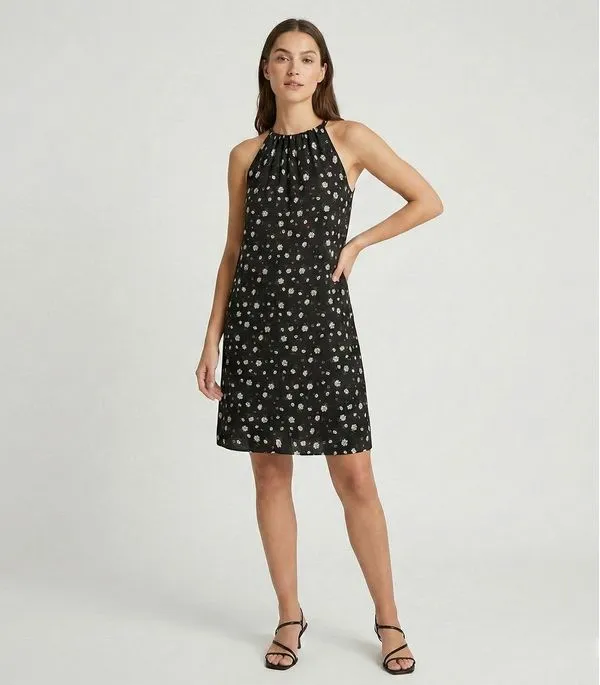 Vestido Curto Feminino Em Viscolinho Select Preto M