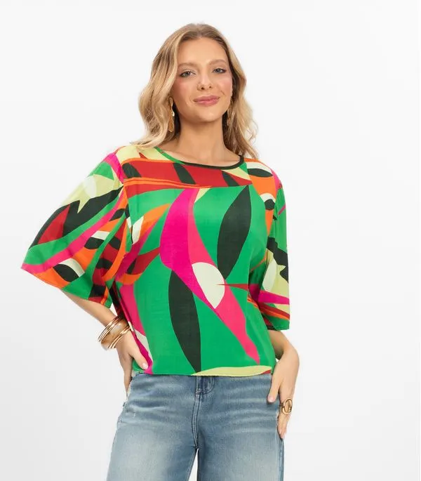 Blusa Feminina Viscose Khyara Rovitex Verde P