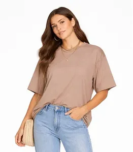 Blusa Feminina Com Mangas Amplas Infinita Cor Marrom GG