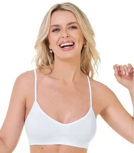 Top De Alça Sem Costura Zee Rucci Branco M