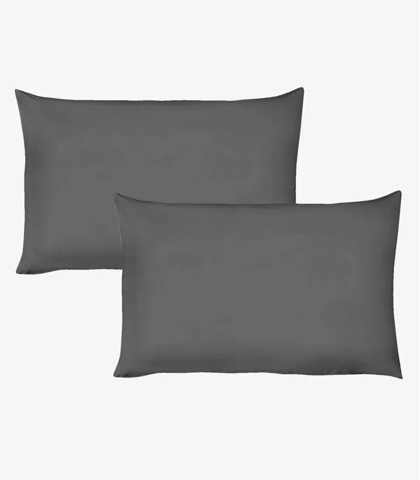 Kit 2 Fronhas Avulsas Premium Fio Penteado Lisa Vivaldi Cinza UN