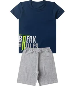 Conjunto Infantil Menino Básico Curto Select Azul 16