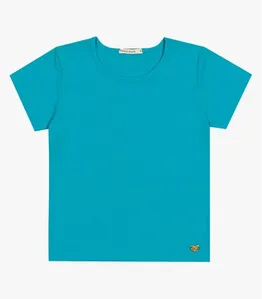Blusa Infantil Feminina Canelada Trick Nick Azul 8
