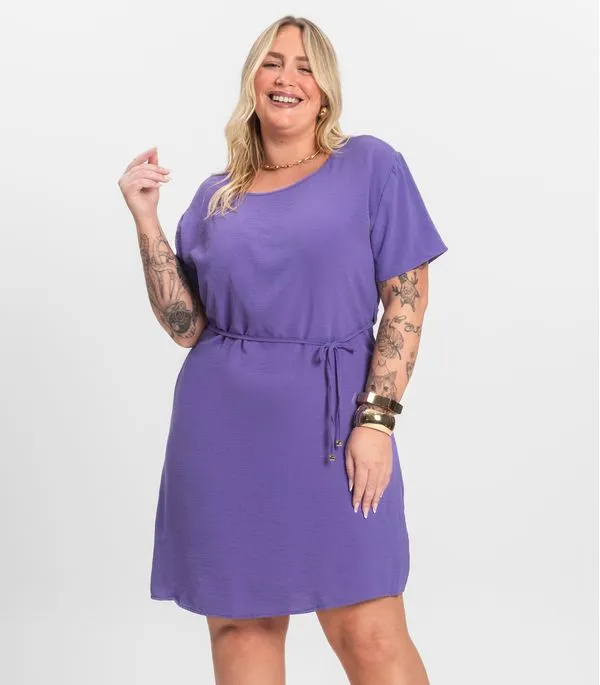 Vestido Infinita Cor Roxo Plus G3