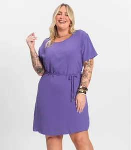 Vestido Infinita Cor Roxo Plus G3