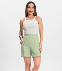 Shorts Feminino Moletinho Infinita Cor Verde G