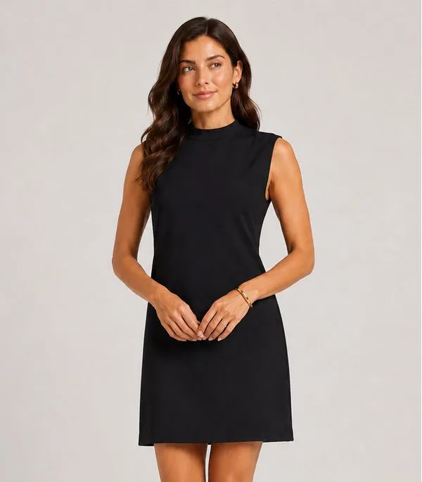 Vestido Feminino Gola Alta Select Preto G