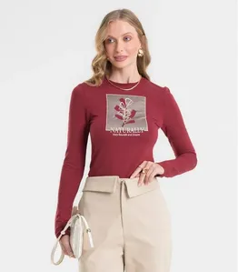 Blusa Feminina com Leve Defeito Rovitex Vermelho M