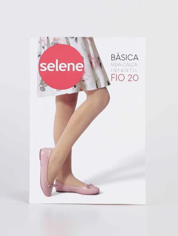 Meia-Calça Selene Infantil Para Menina - Rosa G