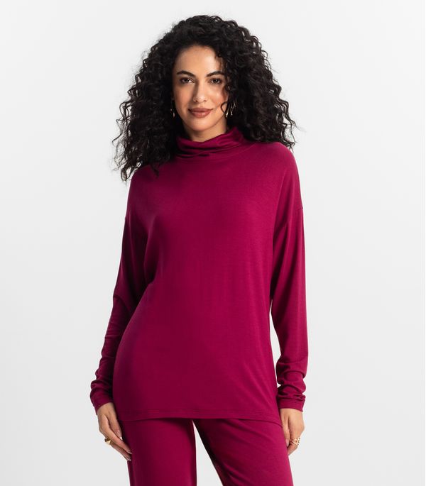 Blusa Manga Longa Feminino Rovitex Vermelho M