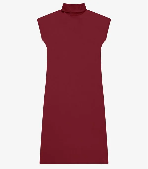 Vestido Super Midi Feminino Com Gola Alta Rovitex Vermelho GG