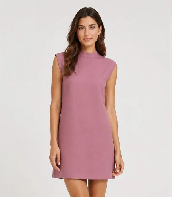 Vestido Feminino Gola Alta Select Roxo M