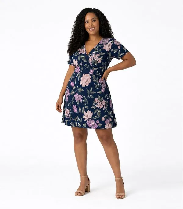 Vestido Curto Feminino Plus Size Helanca Select Azul XXG