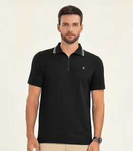 Polo Masculino Manga Curta Malhão Fruit Diametro Preto P
