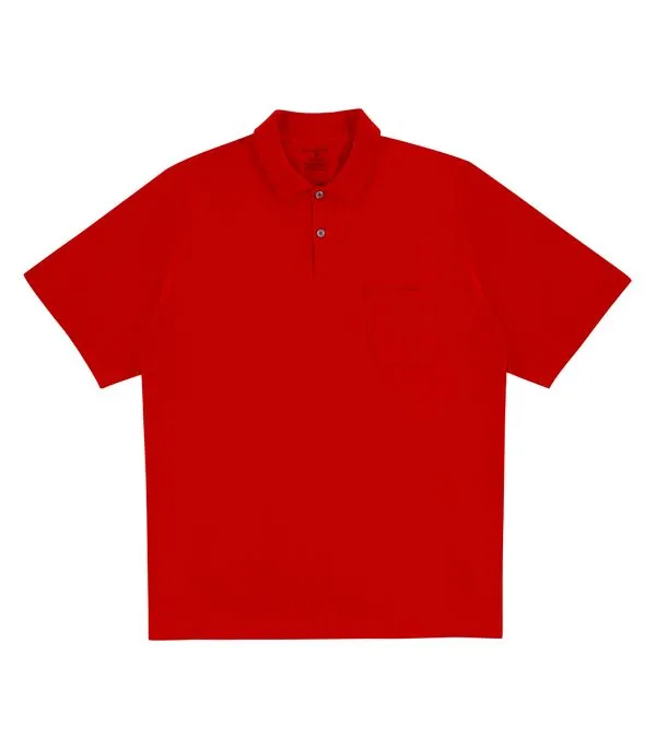 Polo Plus Size Masculina Diametro Vermelho Plus G2
