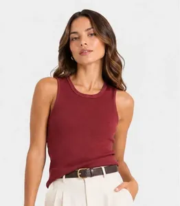 Regata Feminina Em Tecido Henera Infinita Cor Vermelho M