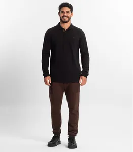 Calça Masculina Em Moletinho Diametro Marrom M