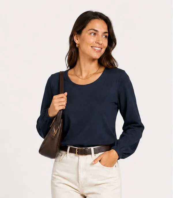 Blusão Feminino Com Elástico No Punho Infinita Cor Azul M