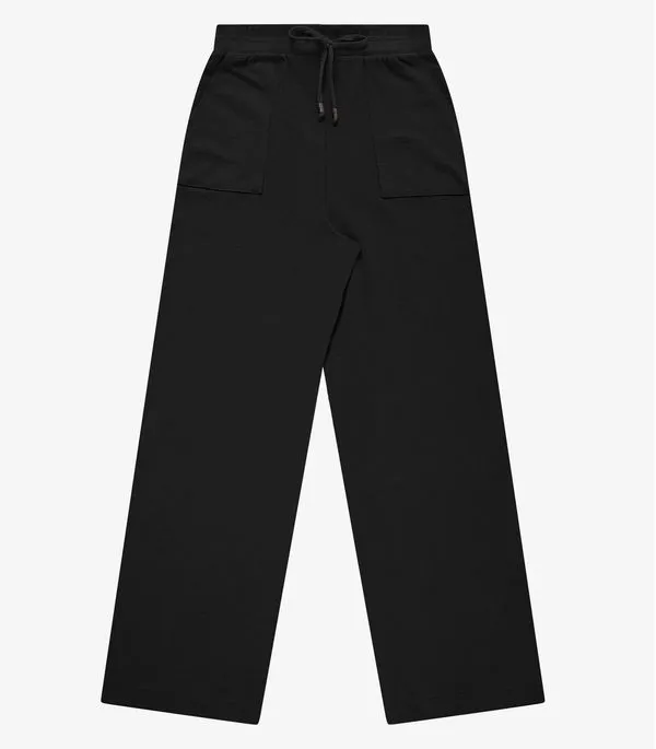 Calça Reta Feminina Em Malhão Fruit Rovitex Preto GG