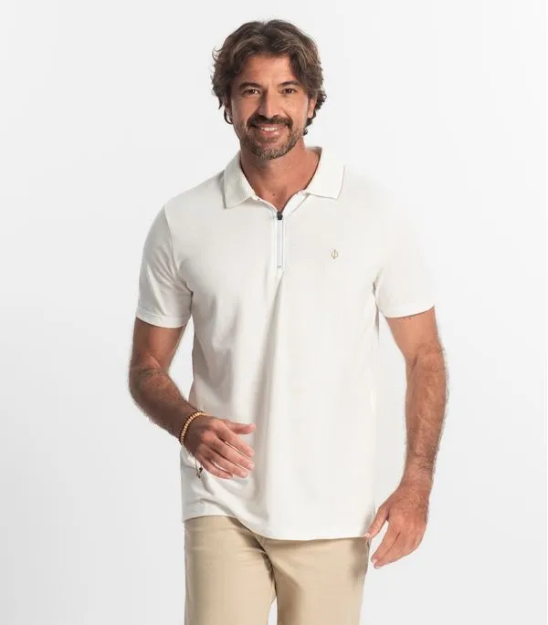Polo Masculina Pique Diametro Bege M