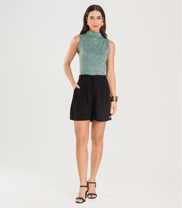 Regata Feminina com Gola Infinita Cor Verde GG