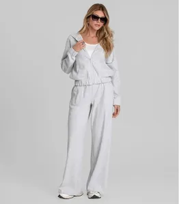Calça Feminina Pantalona em Suedine Dianna Cinza M