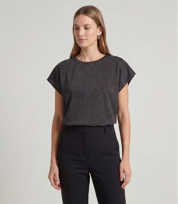 Blusa Feminina Ampla Infinita Cor Preto GG
