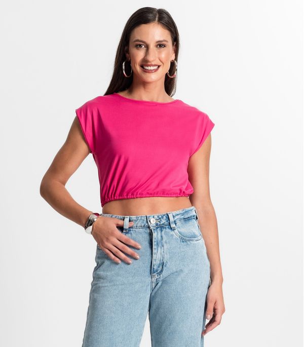 Blusa Feminina Manga Curta Rovitex Rosa P