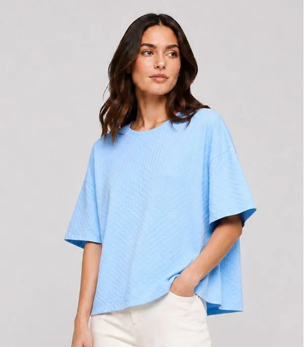 Camiseta Feminina Básica Piume Malha Infinita Cor Azul GG