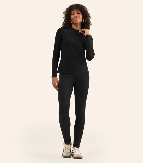 Legging Feminina Malha Térmica Rovitex Preto G