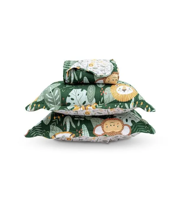 Kit Cobre Leito Casual Kids Casal Appel Verde UN / Verde