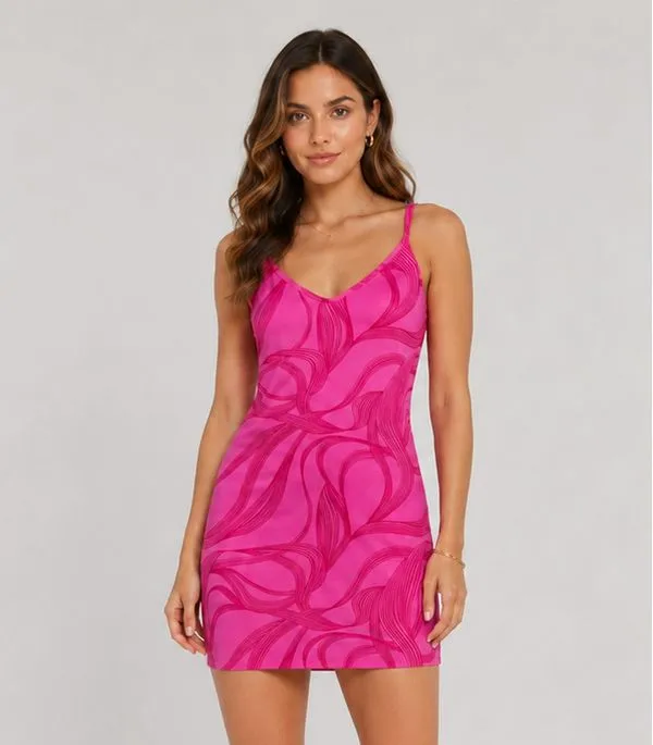 Vestido Estampado Rovitex Rosa M