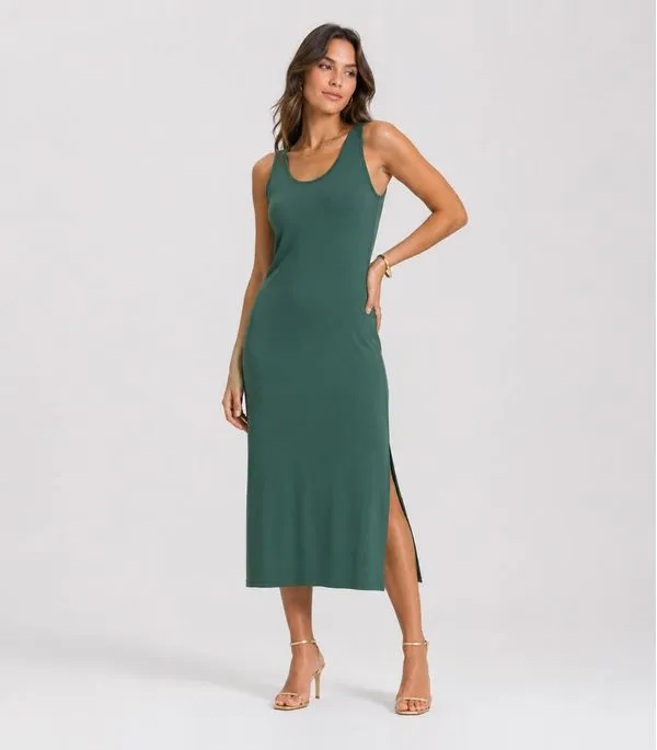 Vestido Midi Feminino Select Verde M