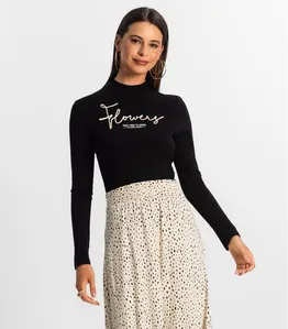 Blusa Feminina Rovitex Preto M