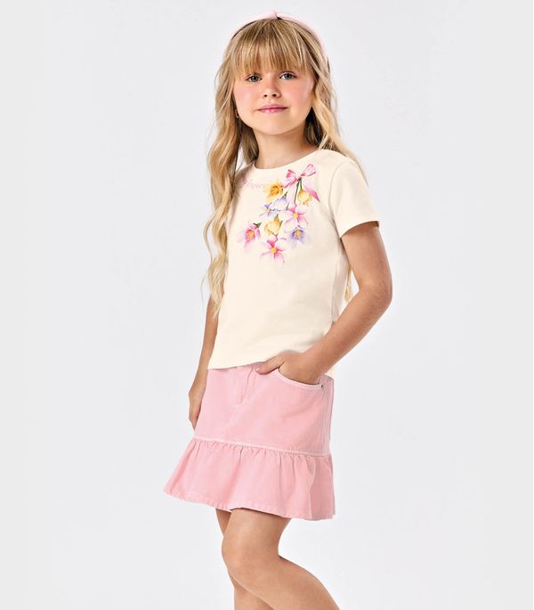 Conjunto Blusa Com Saia Feminina Trick Nick Bege 3