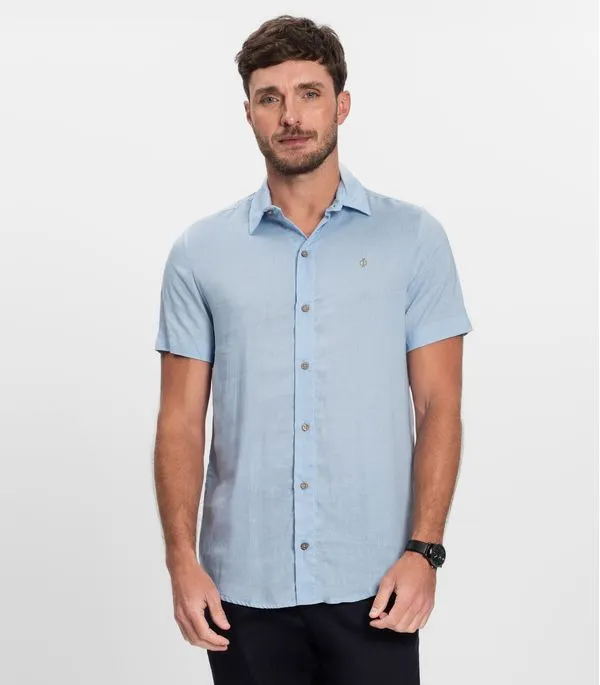 Camisa Masculina Diametro Azul P
