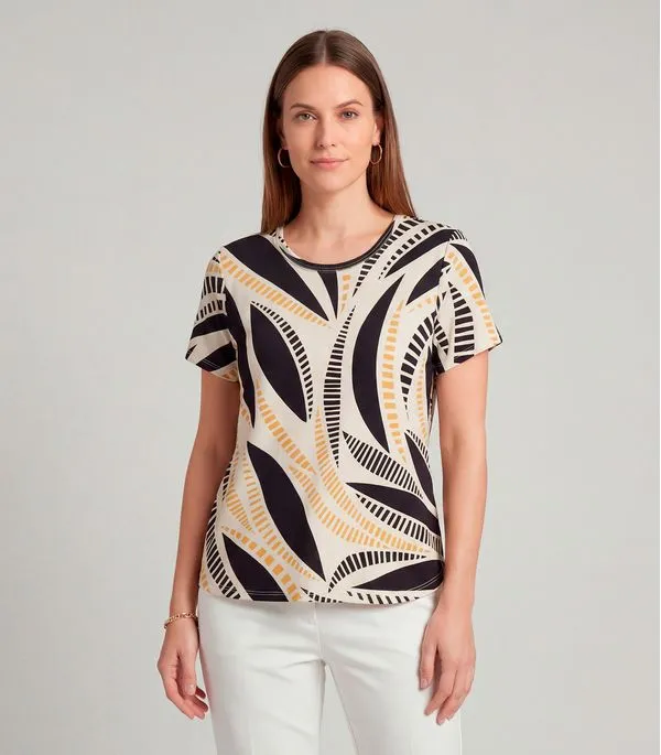 Blusa Feminina Infinita Cor Amarelo GG