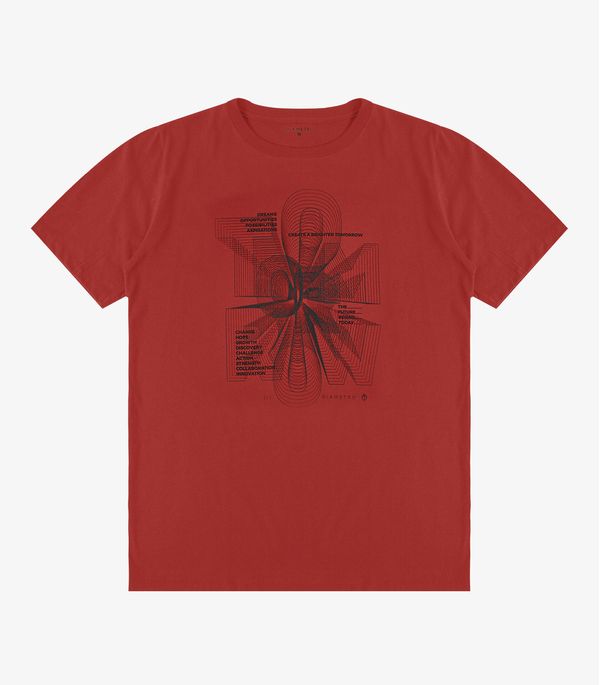 Camiseta Masculina Meia Malha Diametro Laranja GG