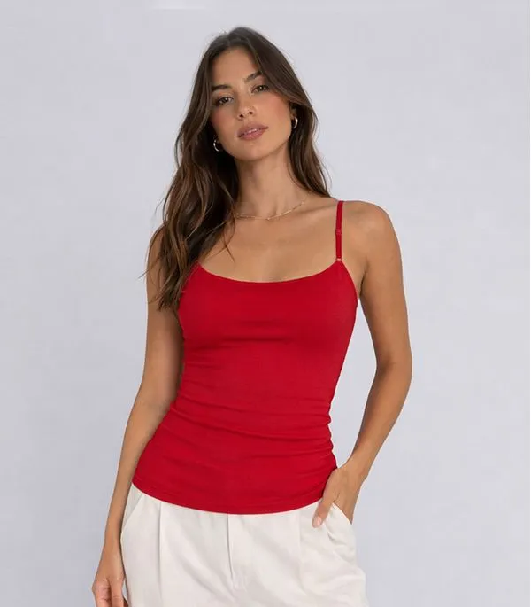 Regata Feminina Em Poliamida All Free Vermelho P