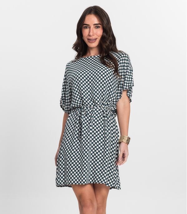 Vestido Feminino Estampado Infinita Cor Verde GG