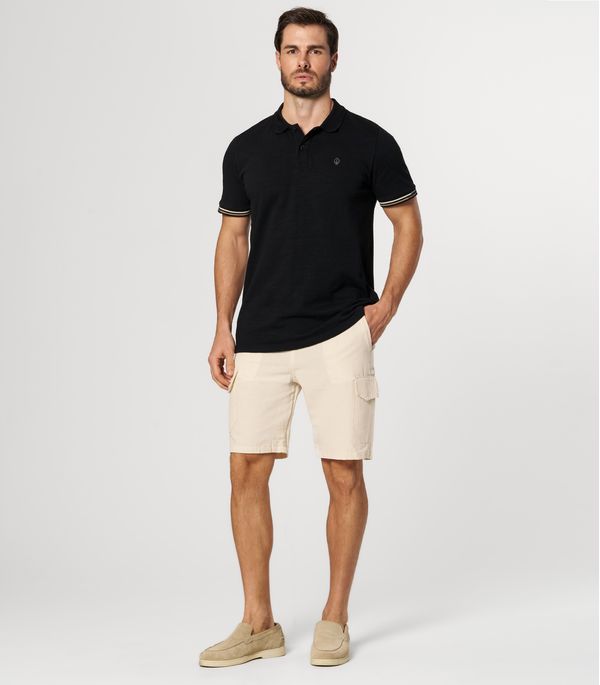 Bermuda Masculina Sarja Com Bolsos Cargo Shift Cinza 48